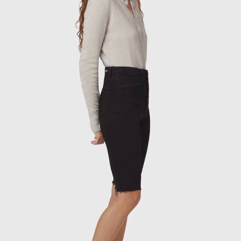 NWT Favorite Daughter The Ava Long Slim Denim Jean Short Size 28 $188 - Picture 5 of 14